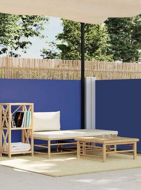 VidaXL Windscherm uittrekbaar 100x600 cm blauw