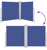 VidaXL Windscherm uittrekbaar 100x600 cm blauw