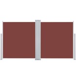 VidaXL Windscherm uittrekbaar 100x600 cm bruin