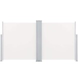 VidaXL Windscherm uittrekbaar 100x600 cm crème