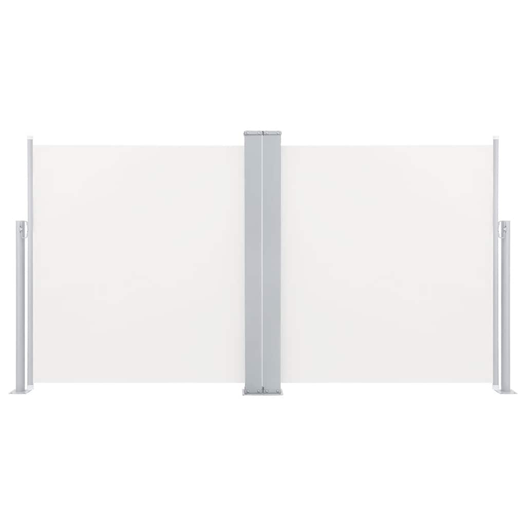 VidaXL Windscherm uittrekbaar 100x600 cm crème
