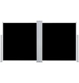 VidaXL Windscherm uittrekbaar 100x600 cm zwart