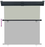 VidaXL Balkonscherm 175x250 cm grijs