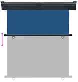 VidaXL Balkonscherm 175x250 cm blauw