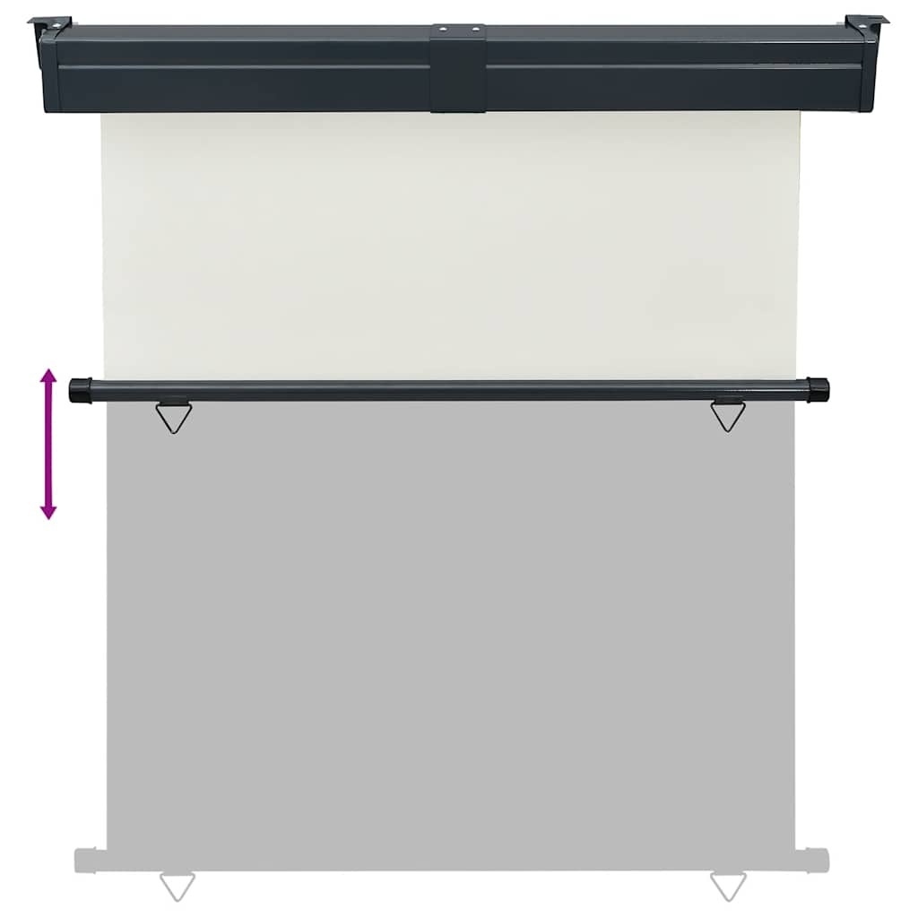 VidaXL Balkonscherm 175x250 cm crèmekleurig