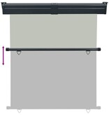 VidaXL Balkonscherm 165x250 cm grijs