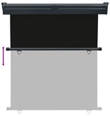 VidaXL Balkonscherm 165x250 cm zwart