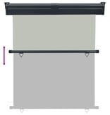 VidaXL Balkonscherm 145x250 cm grijs