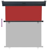VidaXL Balkonscherm 145x250 cm rood