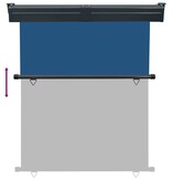 VidaXL Balkonscherm 145x250 cm blauw
