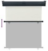 VidaXL Balkonscherm 145x250 cm crèmekleurig