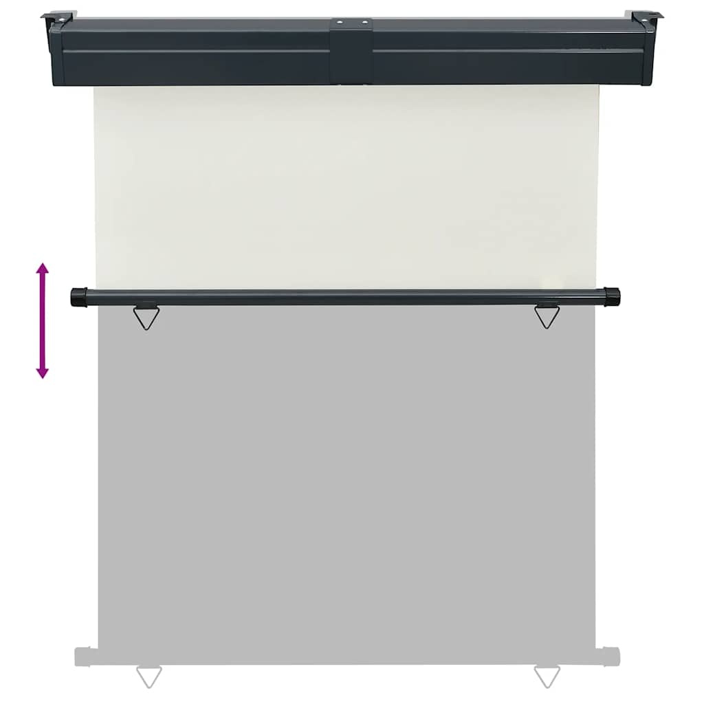 VidaXL Balkonscherm 145x250 cm crèmekleurig
