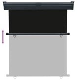 VidaXL Balkonscherm 145x250 cm zwart