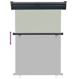 VidaXL Balkonscherm 125x250 cm grijs