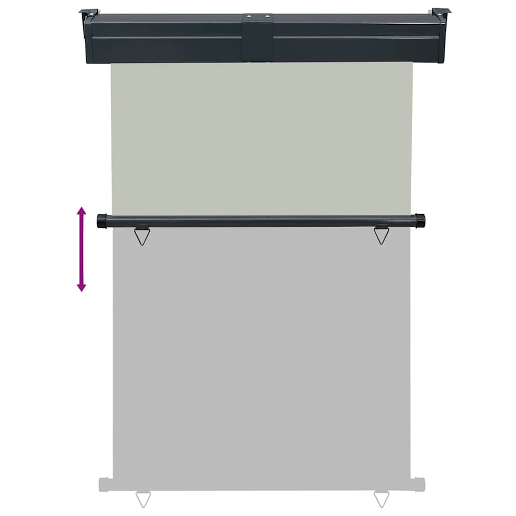 VidaXL Balkonscherm 125x250 cm grijs