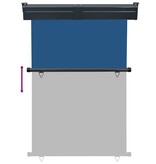 VidaXL Balkonscherm 125x250 cm blauw