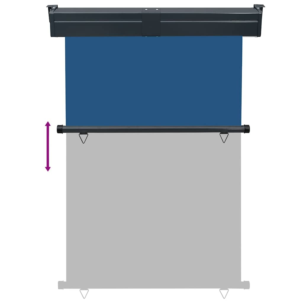 VidaXL Balkonscherm 125x250 cm blauw