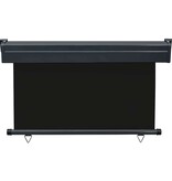 VidaXL Balkonscherm 125x250 cm zwart
