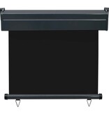 VidaXL Balkonscherm 85x250 cm zwart