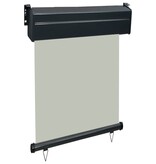 VidaXL Balkonscherm 65x250 cm grijs
