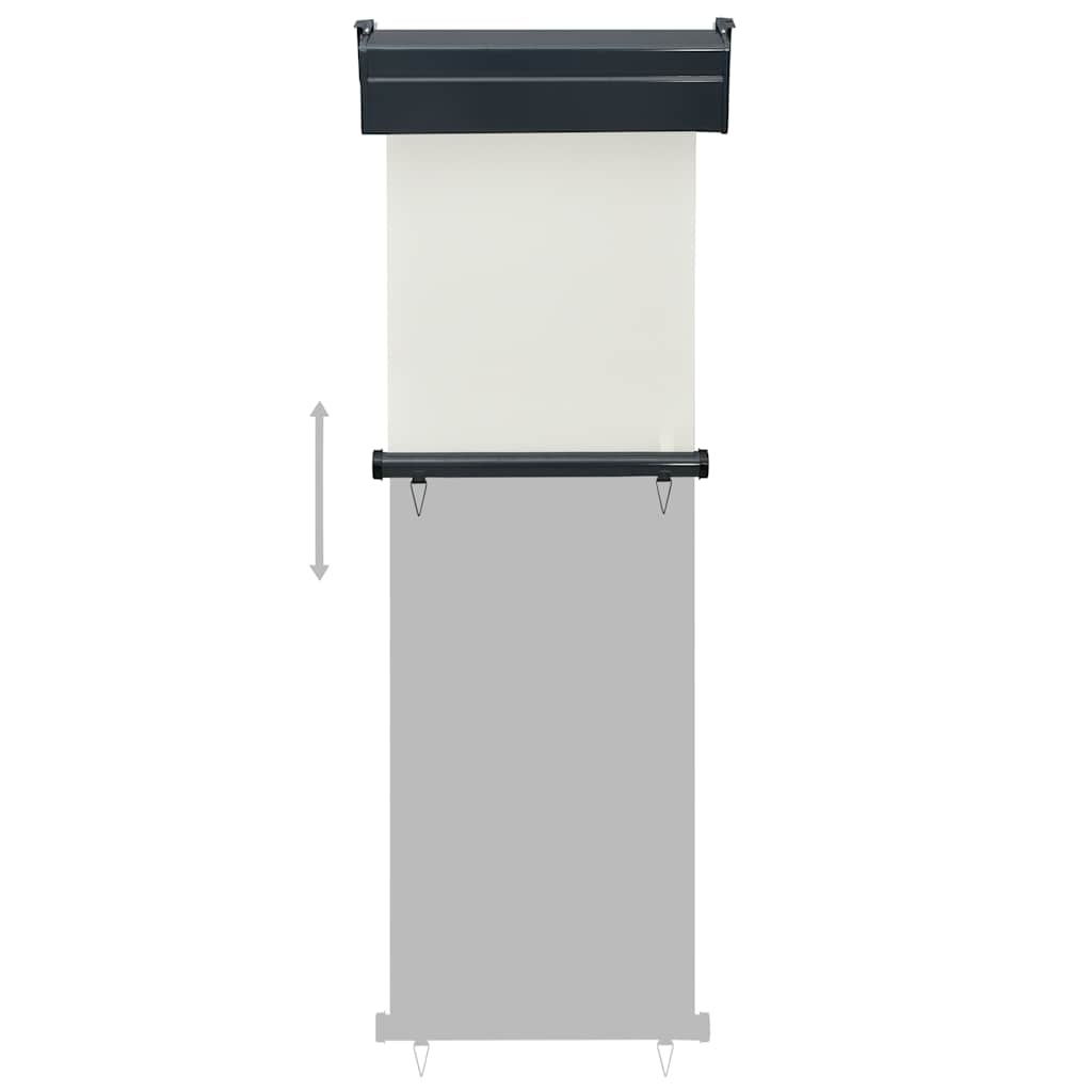 VidaXL Balkonscherm 65x250 cm crèmekleurig