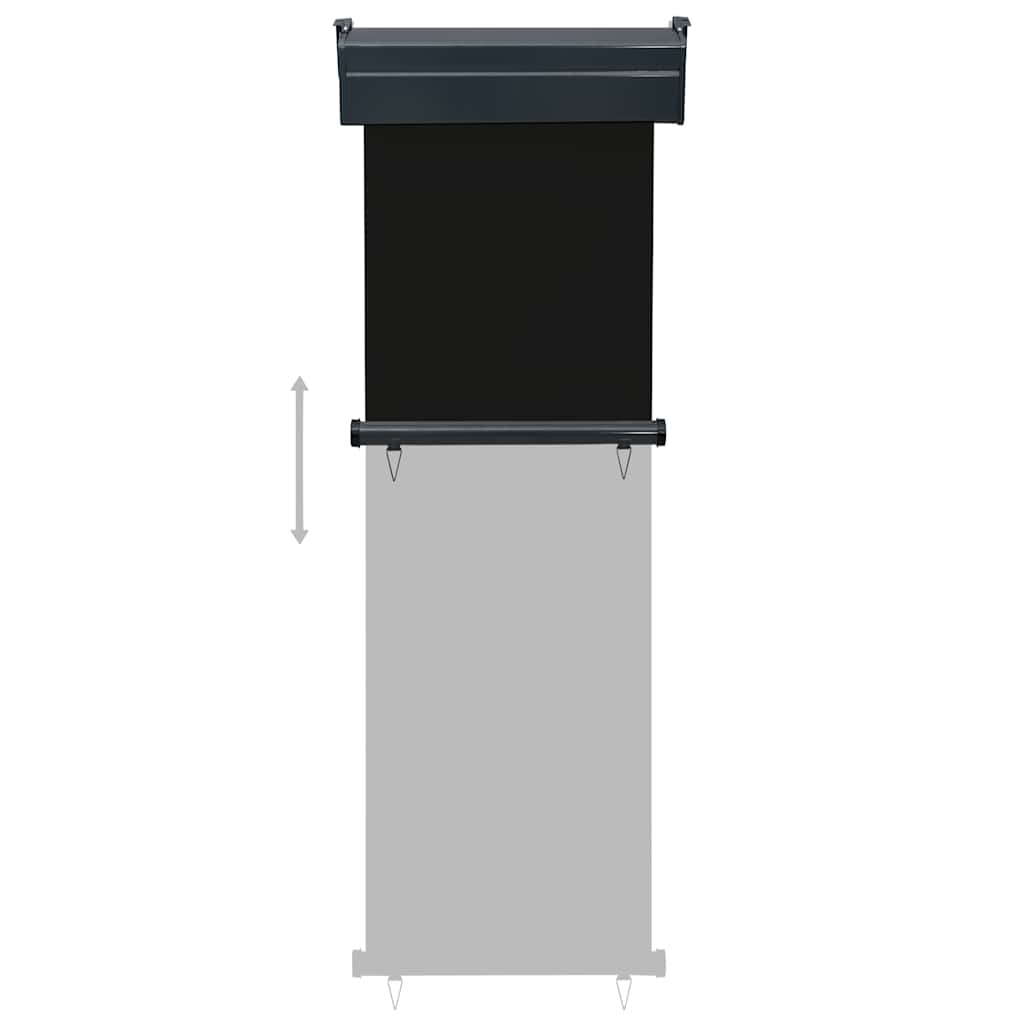 VidaXL Balkonscherm 65x250 cm zwart