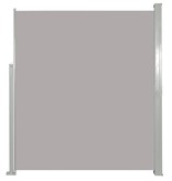 VidaXL Tuinscherm uittrekbaar 140x500 cm grijs