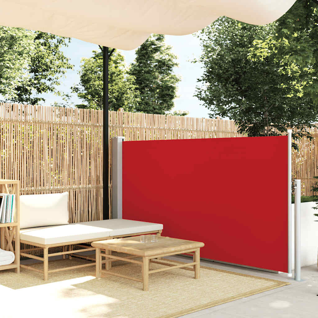 VidaXL Tuinscherm uittrekbaar 120x500 cm rood