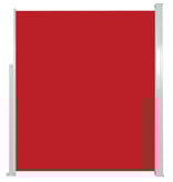 VidaXL Tuinscherm uittrekbaar 120x500 cm rood