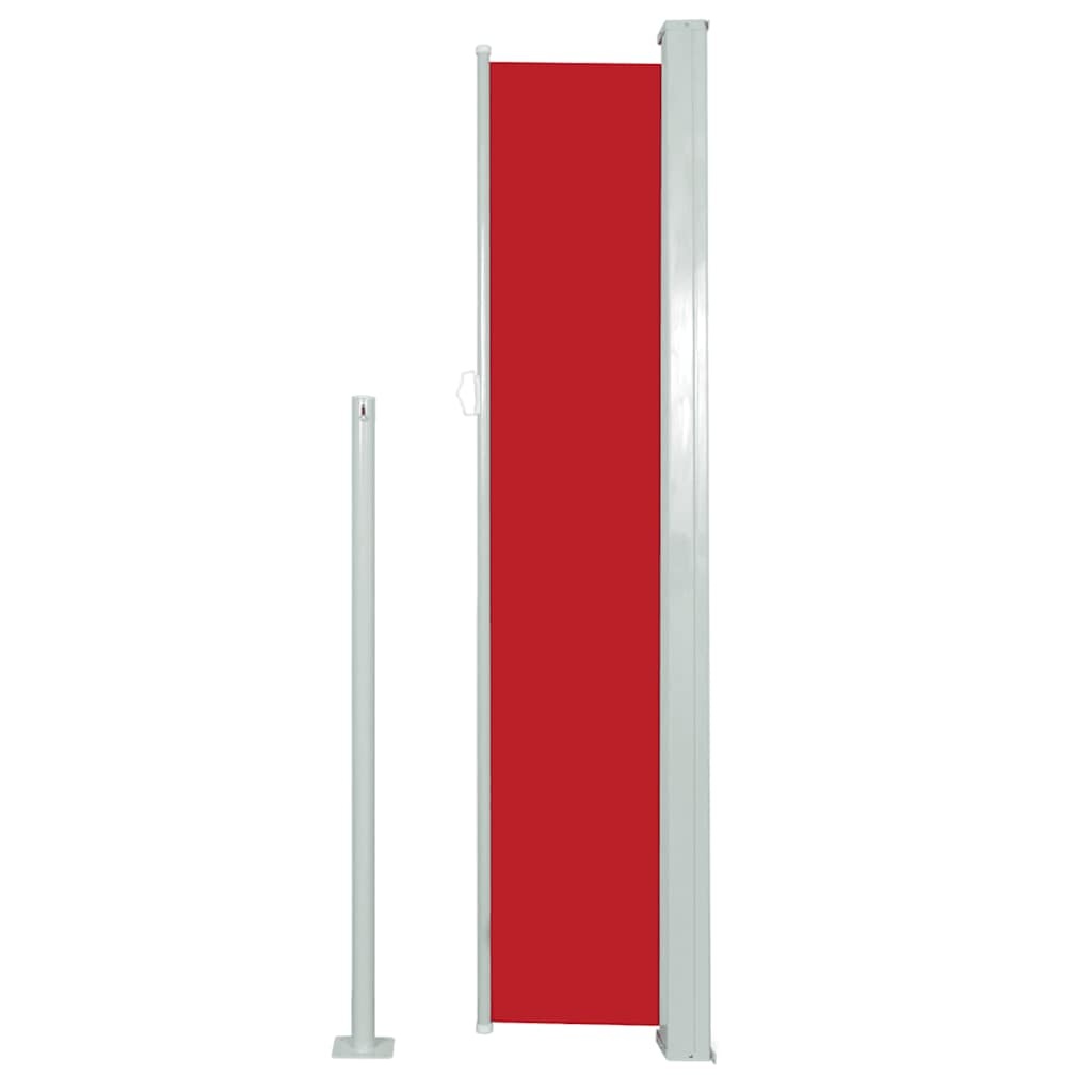 VidaXL Tuinscherm uittrekbaar 120x500 cm rood