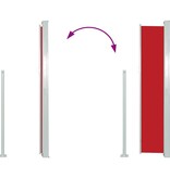 VidaXL Tuinscherm uittrekbaar 120x500 cm rood