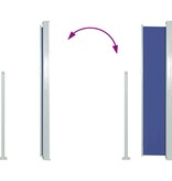 VidaXL Tuinscherm uittrekbaar 120x500 cm blauw