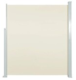 VidaXL Tuinscherm uittrekbaar 120x500 cm crème