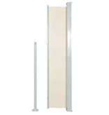 VidaXL Tuinscherm uittrekbaar 120x500 cm crème
