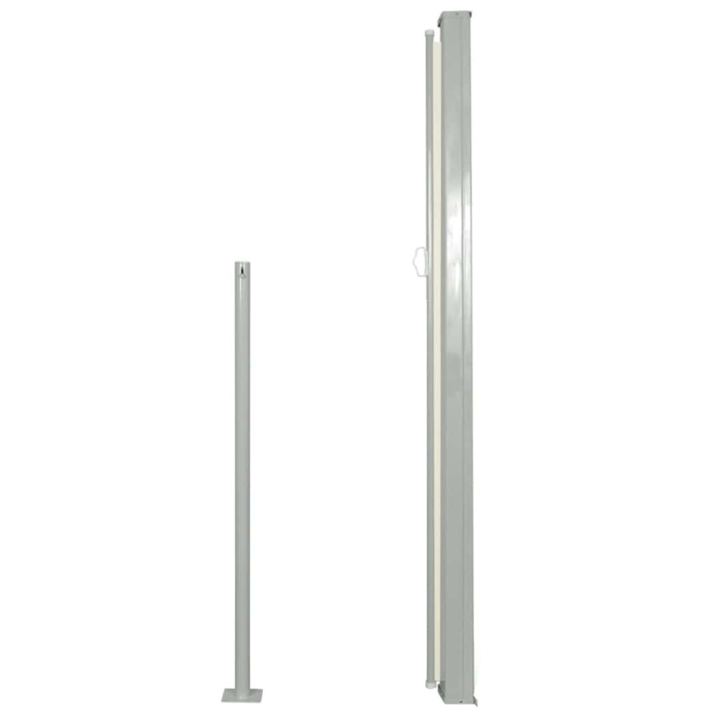 VidaXL Tuinscherm uittrekbaar 120x500 cm crème