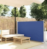VidaXL Tuinscherm uittrekbaar 100x500 cm blauw