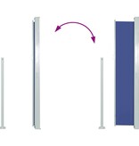 VidaXL Tuinscherm uittrekbaar 100x500 cm blauw