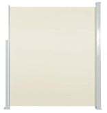 VidaXL Tuinscherm uittrekbaar 100x500 cm crème