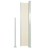 VidaXL Tuinscherm uittrekbaar 100x500 cm crème