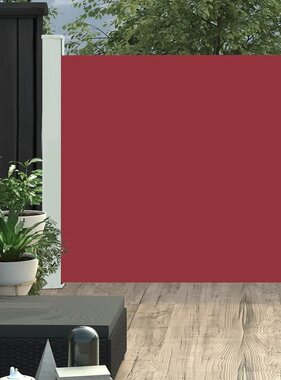 VidaXL Tuinscherm uittrekbaar 100x300 cm rood