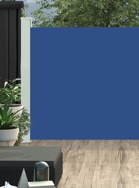 VidaXL Tuinscherm uittrekbaar 100x300 cm blauw