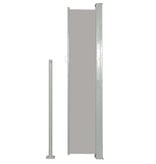 VidaXL Tuinscherm uittrekbaar 170x300 cm grijs