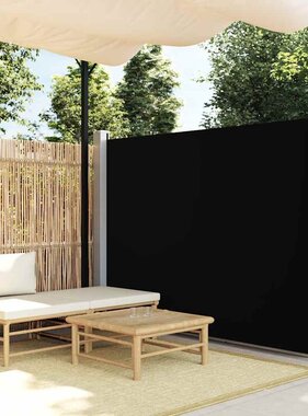 VidaXL Tuinscherm uittrekbaar 170x300 cm zwart