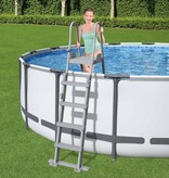 VidaXL Zwembadladder Flowclear met 4 treden 132 cm