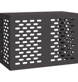 VidaXL Airconditioner hoes Zwart 100 x 50 x 70 cm Staal