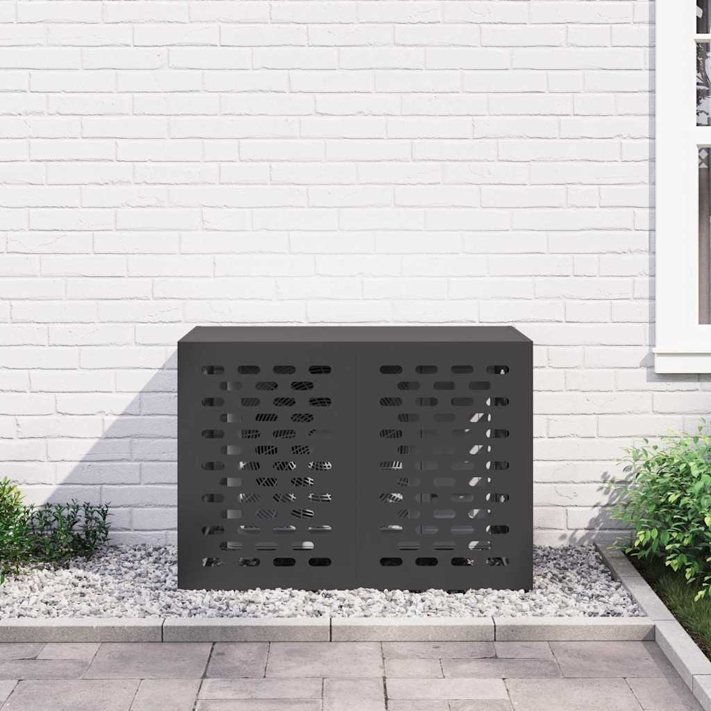 VidaXL Airconditioner hoes Zwart 100 x 50 x 70 cm Staal
