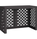 VidaXL Airconditioner hoes Zwart 100 x 50 x 70 cm Staal