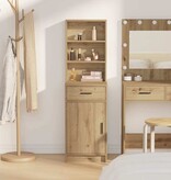 VidaXL Highboard met lade artisanaal eikenkleurig 40 x 40,5 x 135 cm