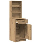 VidaXL Highboard met lade artisanaal eikenkleurig 40 x 40,5 x 135 cm
