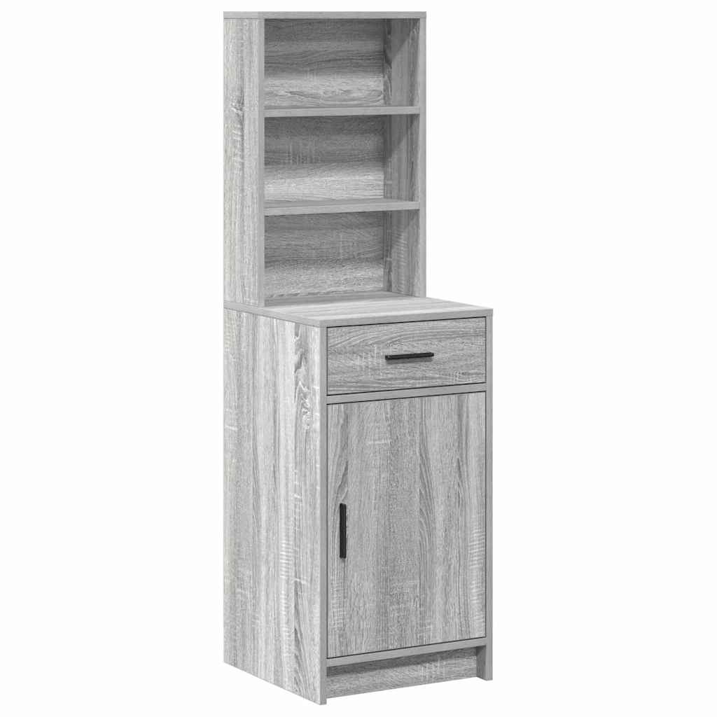 VidaXL Highboard met lade Grijs sonoma 40 x 40,5 x 135 cm Bewerkt hout